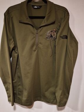 Mens NorthFace Zip Top